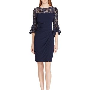 Navy Formal Ralph Lauren Dress, 6P, With Tags!